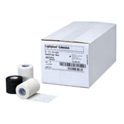 Bandage Lightplast 3\"x6yd Compression Elastic Black Non-Sterile 16/Ca - Surgical Supplies NY